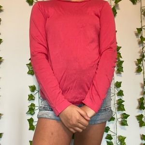 Pink banana republic long sleeve